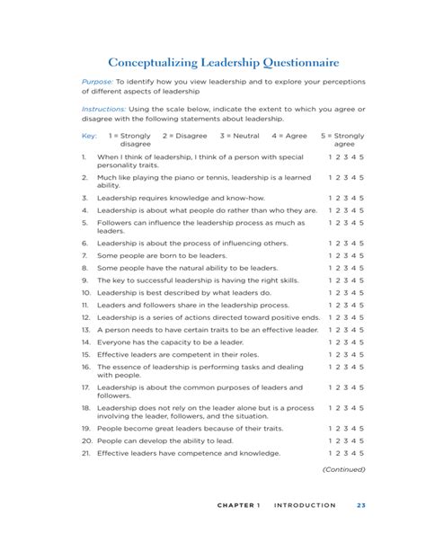 conceptualizing leadership questionnaire|your leadership edge pdf.